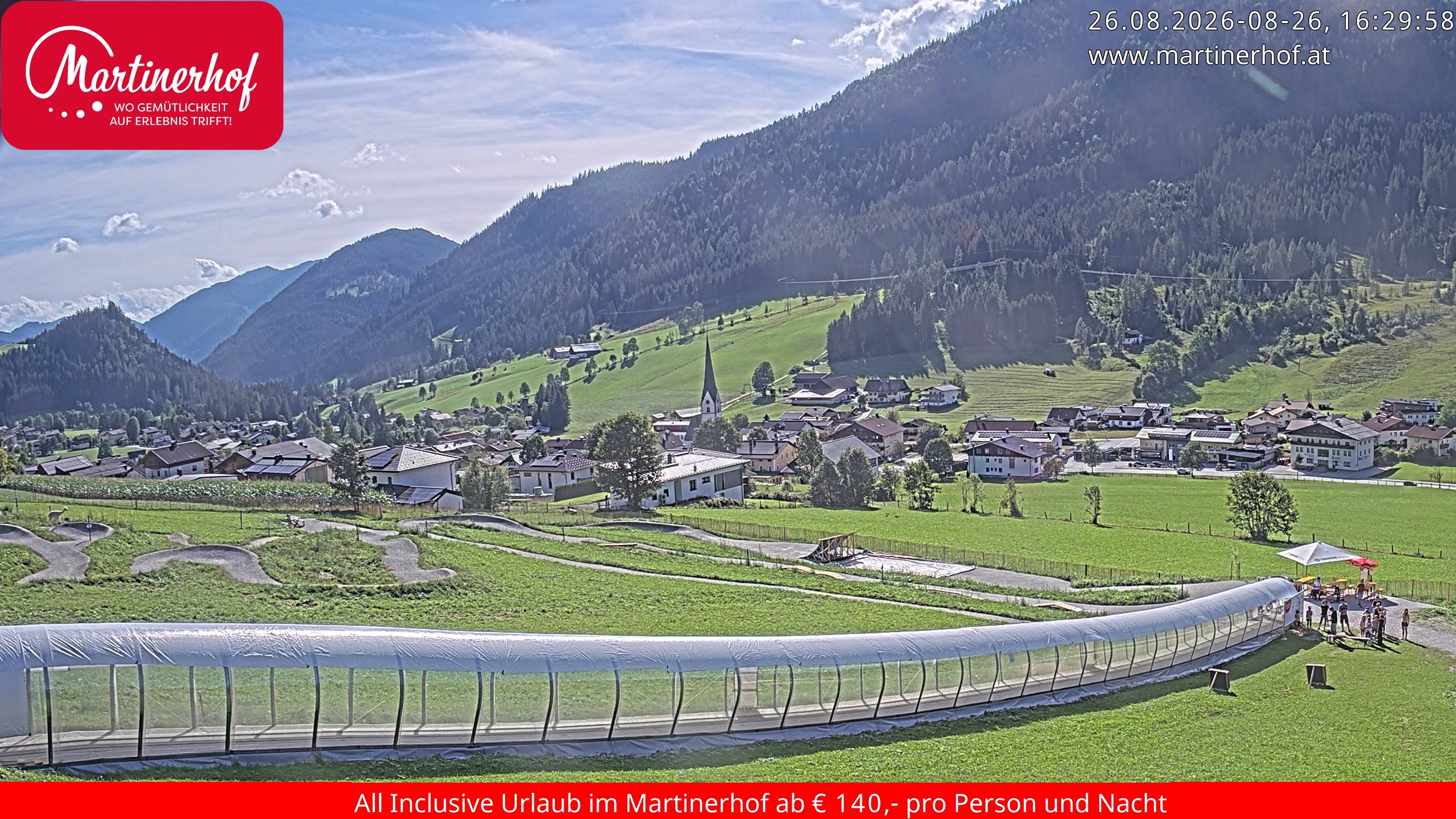 Archiv Foto Webcam Sicht auf St. Martin am Tennengebirge