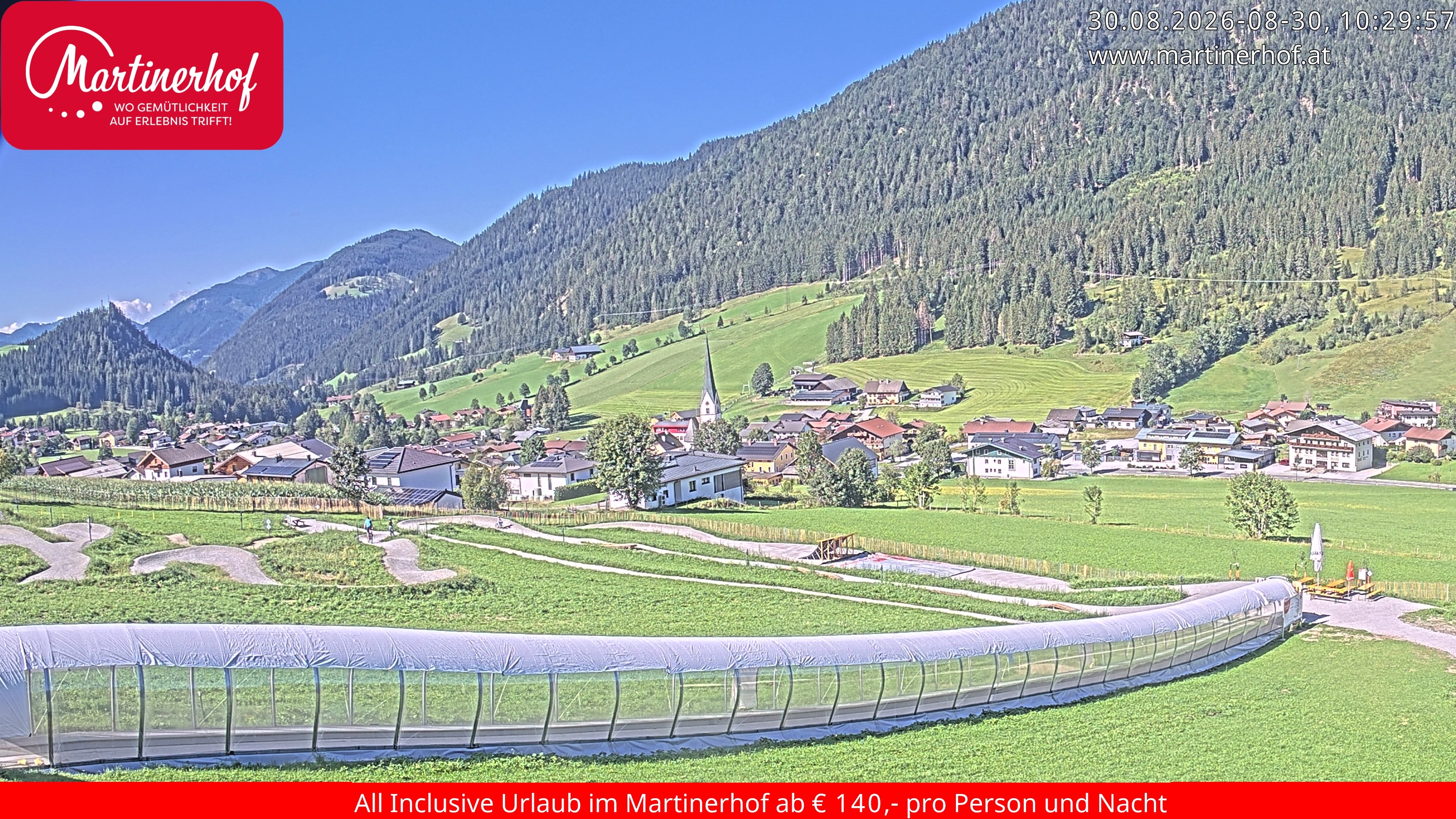 Archiv Foto Webcam Sicht auf St. Martin am Tennengebirge