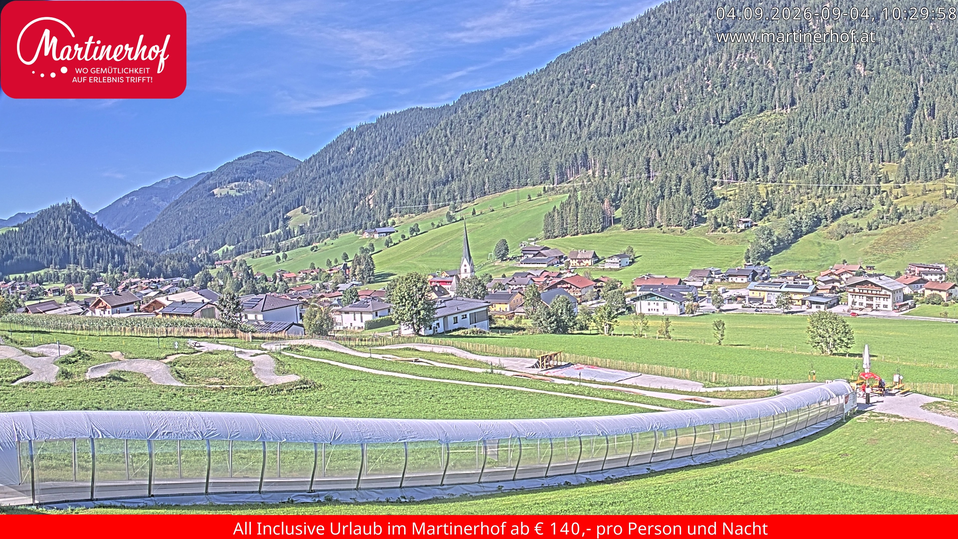 Archived image Webcam Clear view of the town St. Martin in the greater area of Salzburg
