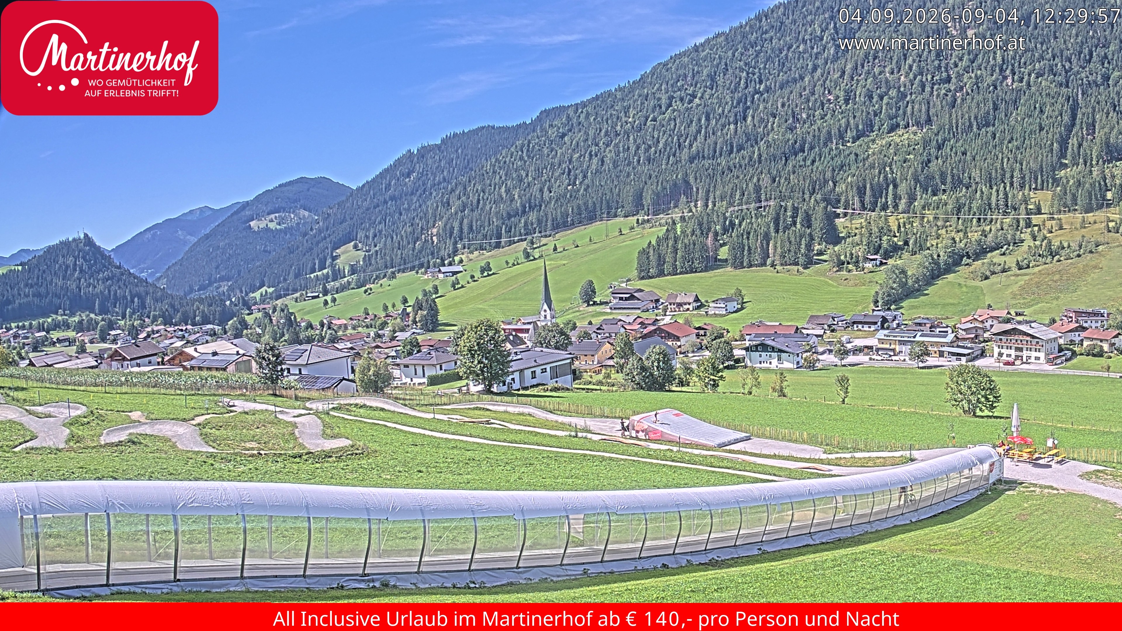 Archived image Webcam Clear view of the town St. Martin in the greater area of Salzburg