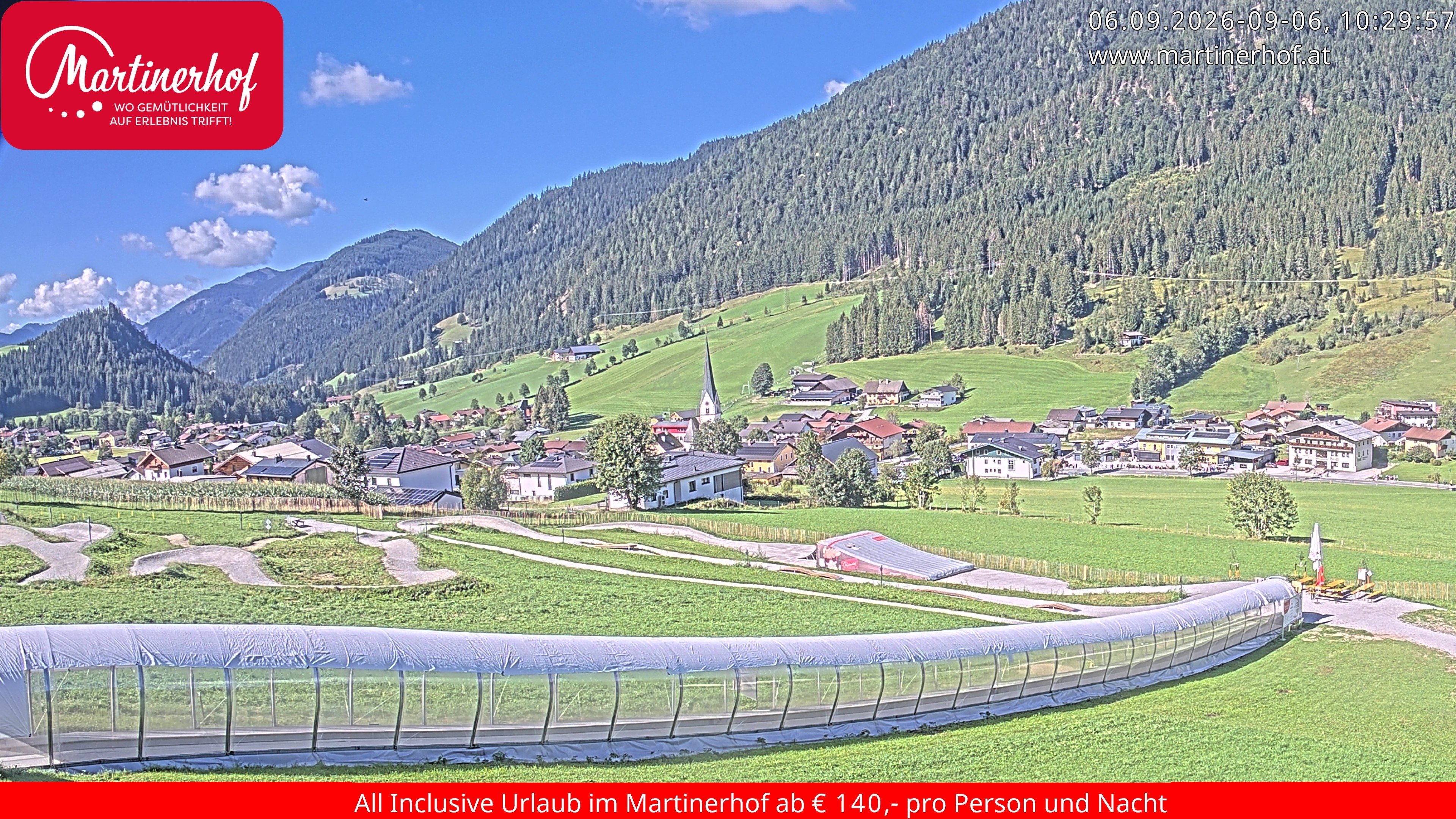 Archiv Foto Webcam Sicht auf St. Martin am Tennengebirge