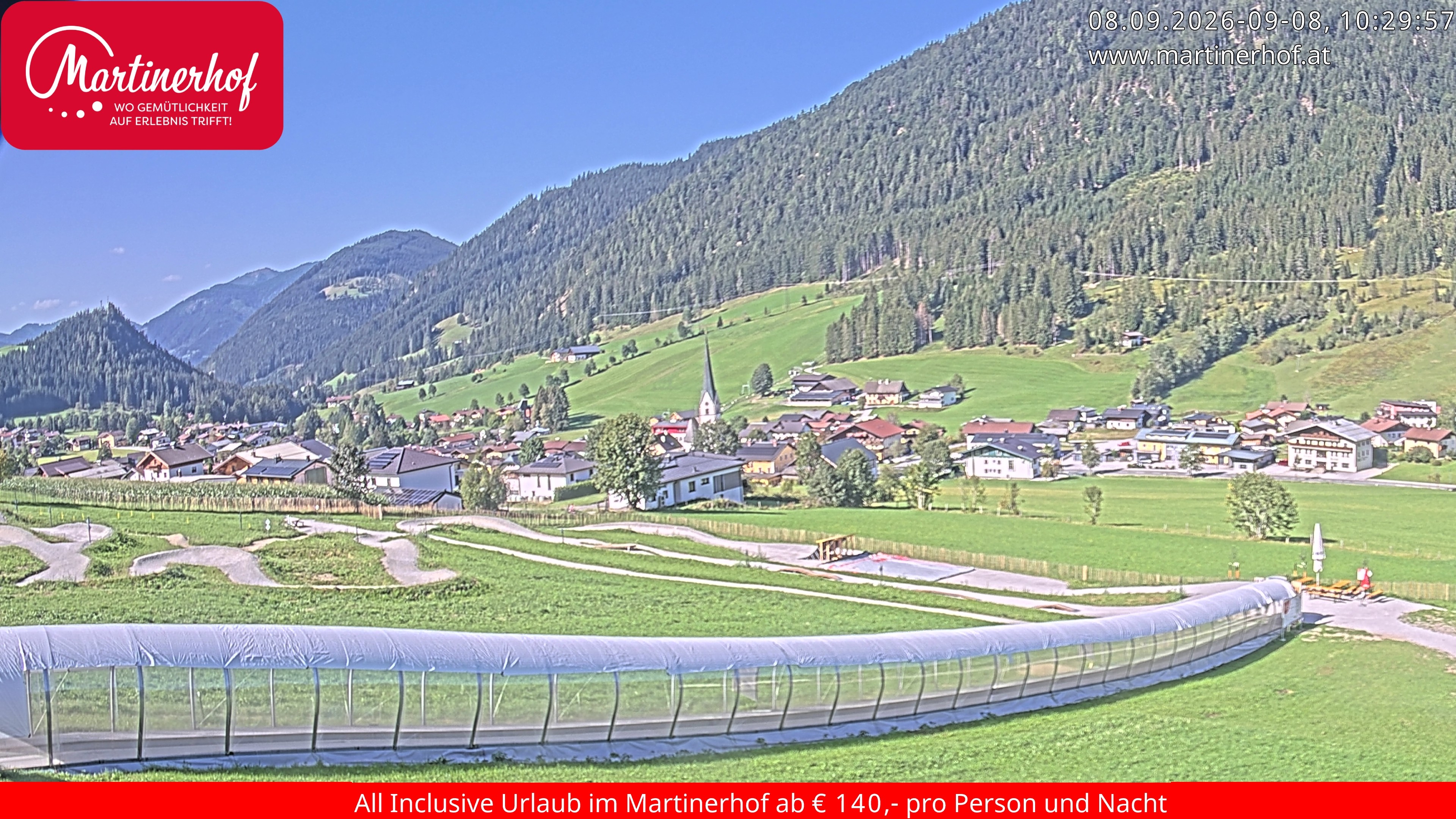 Archiv Foto Webcam Sicht auf St. Martin am Tennengebirge