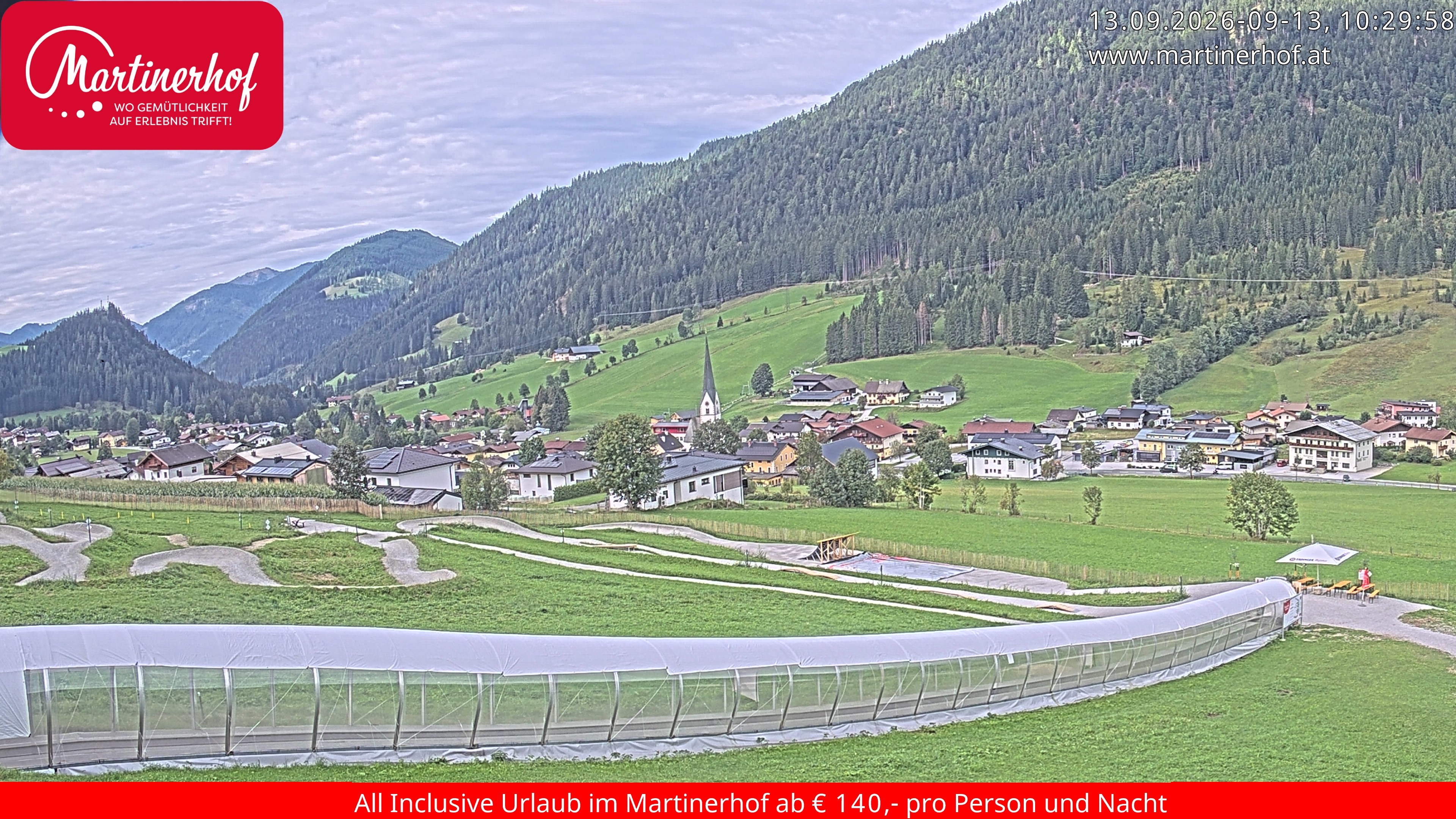 Archiv Foto Webcam Sicht auf St. Martin am Tennengebirge
