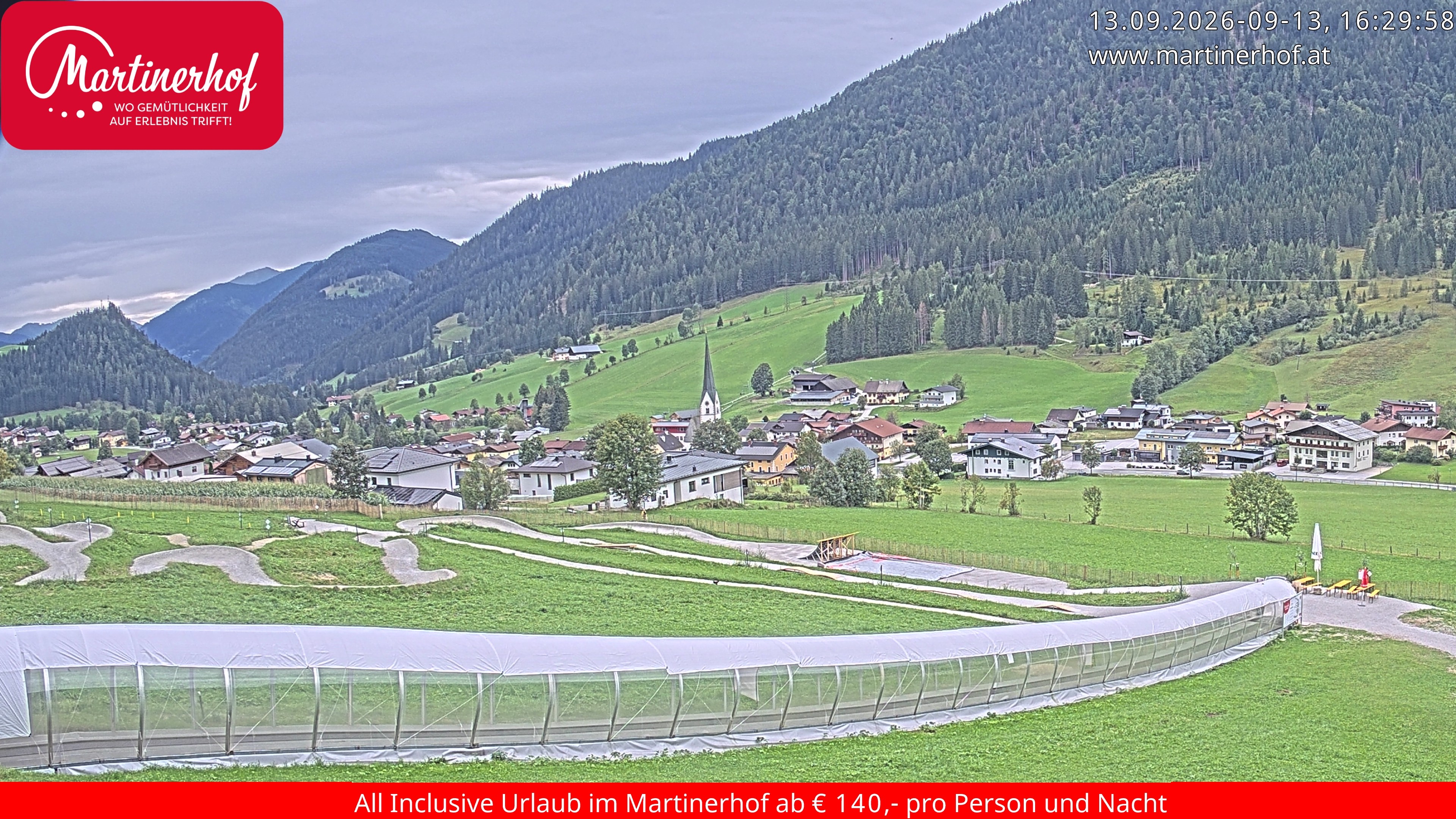 Archiv Foto Webcam Sicht auf St. Martin am Tennengebirge