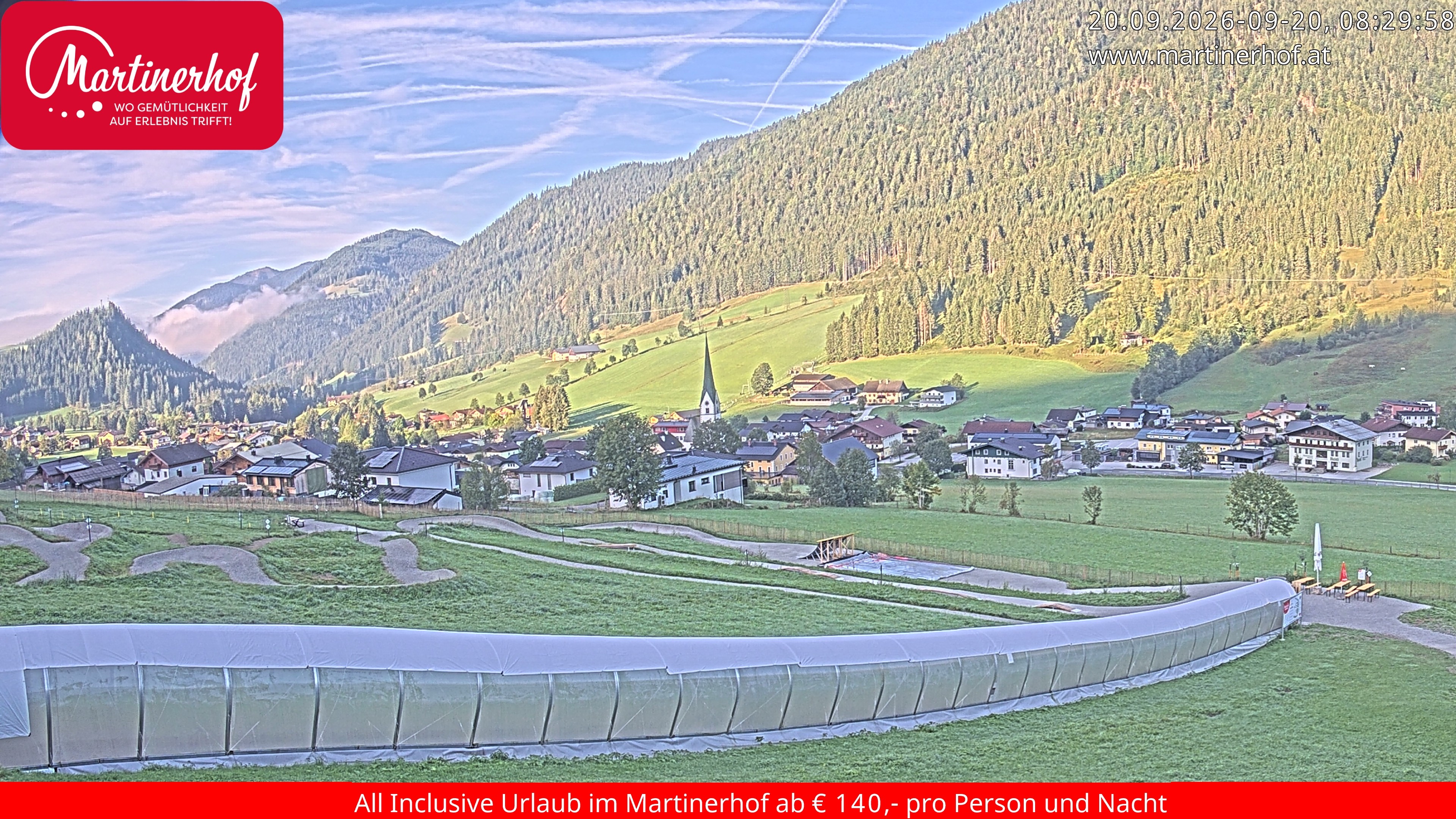 Archiv Foto Webcam Sicht auf St. Martin am Tennengebirge