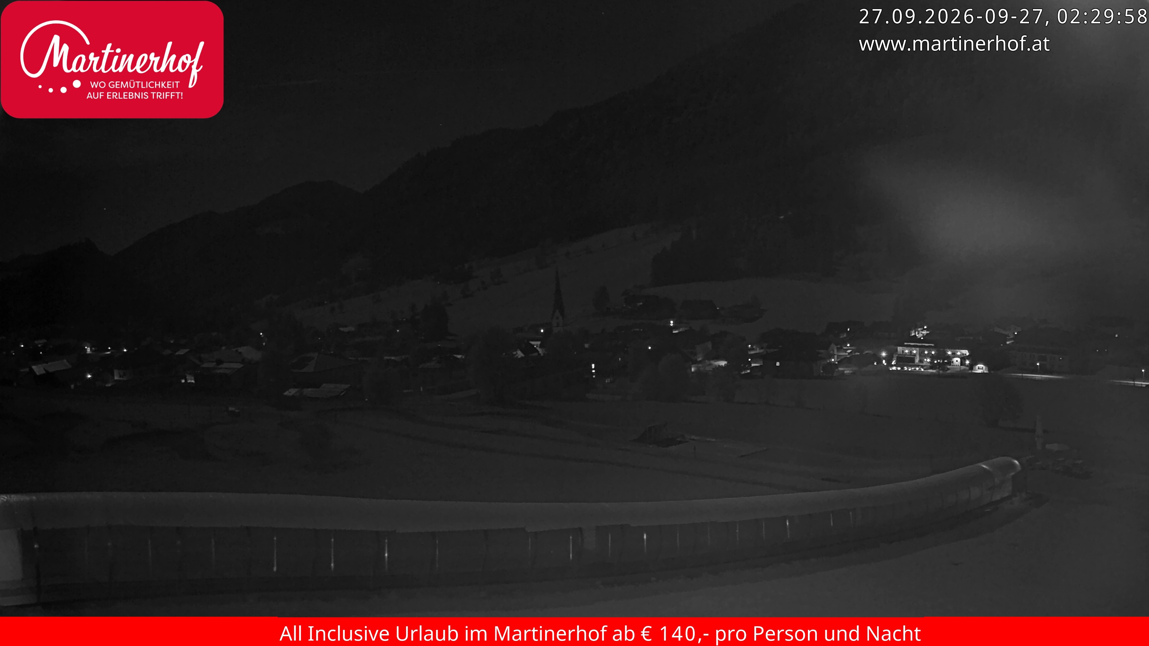 Archiv Foto Webcam Sicht auf St. Martin am Tennengebirge