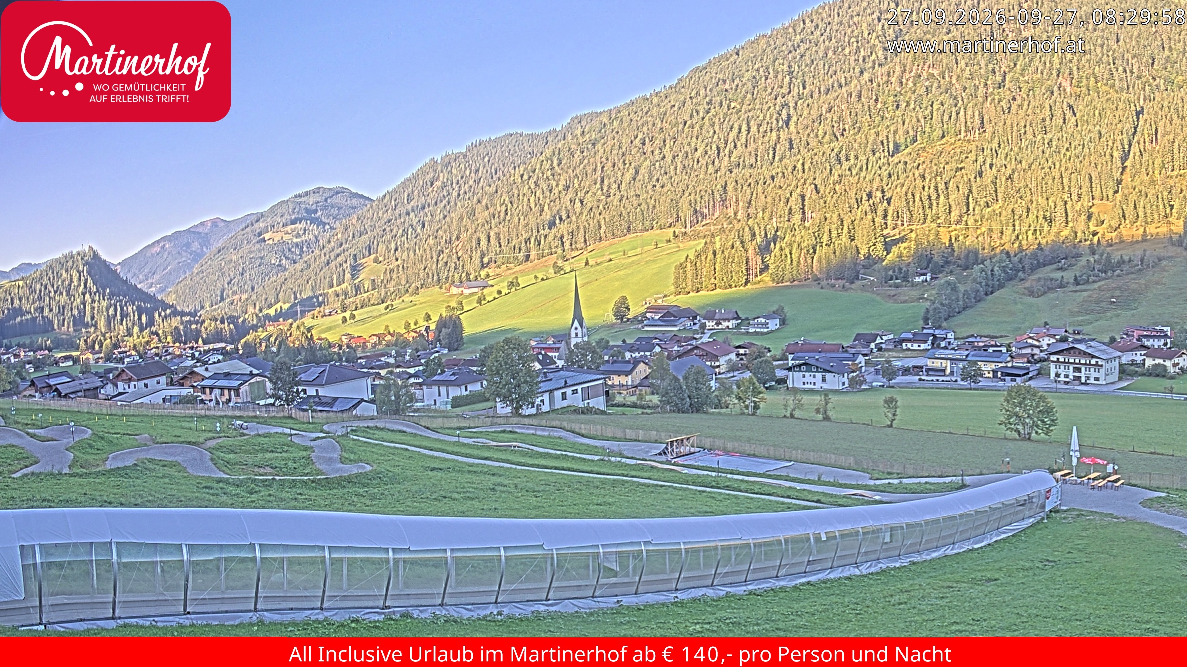 Archiv Foto Webcam Sicht auf St. Martin am Tennengebirge