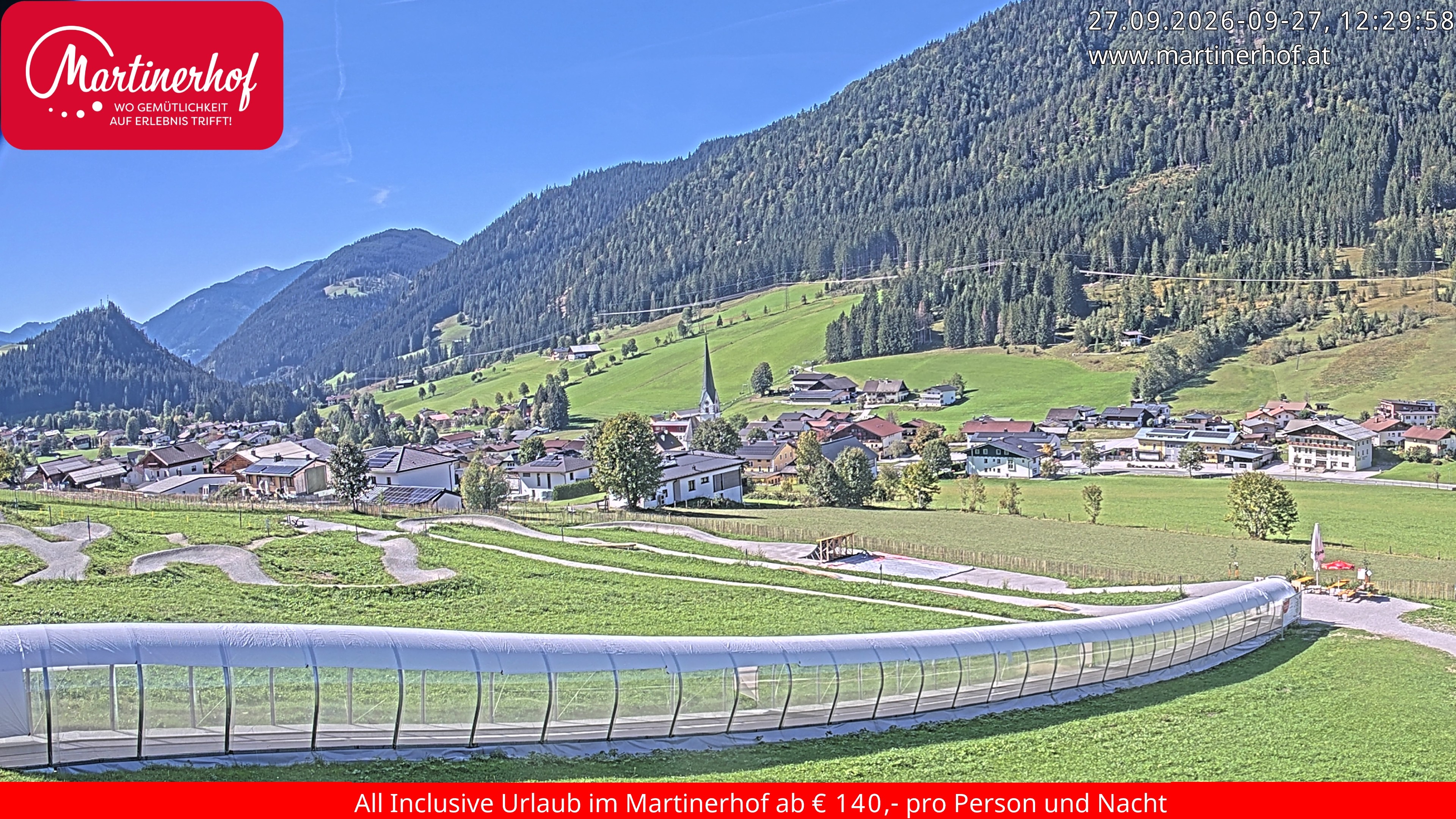 Archiv Foto Webcam Sicht auf St. Martin am Tennengebirge