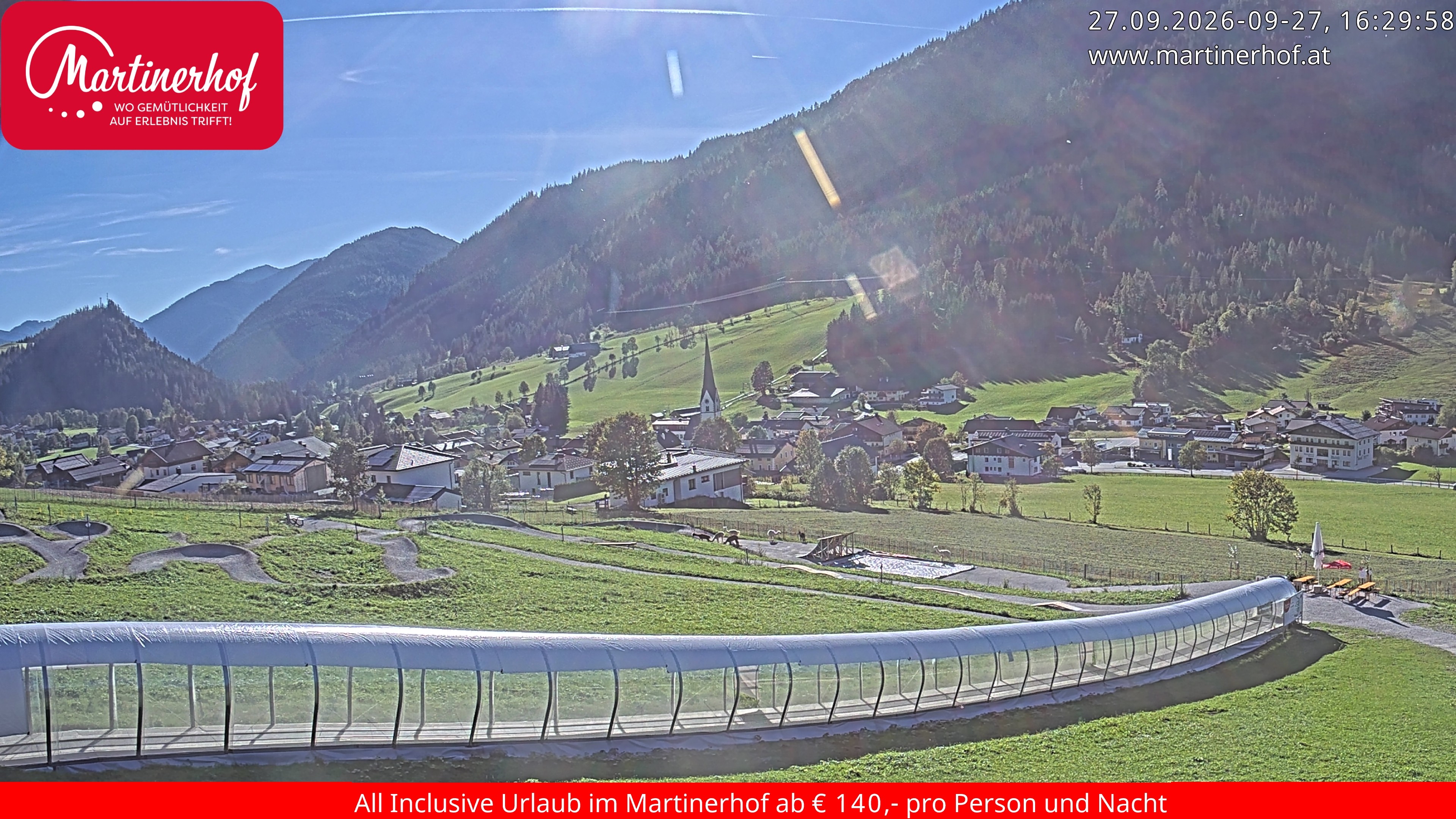 Archiv Foto Webcam Sicht auf St. Martin am Tennengebirge