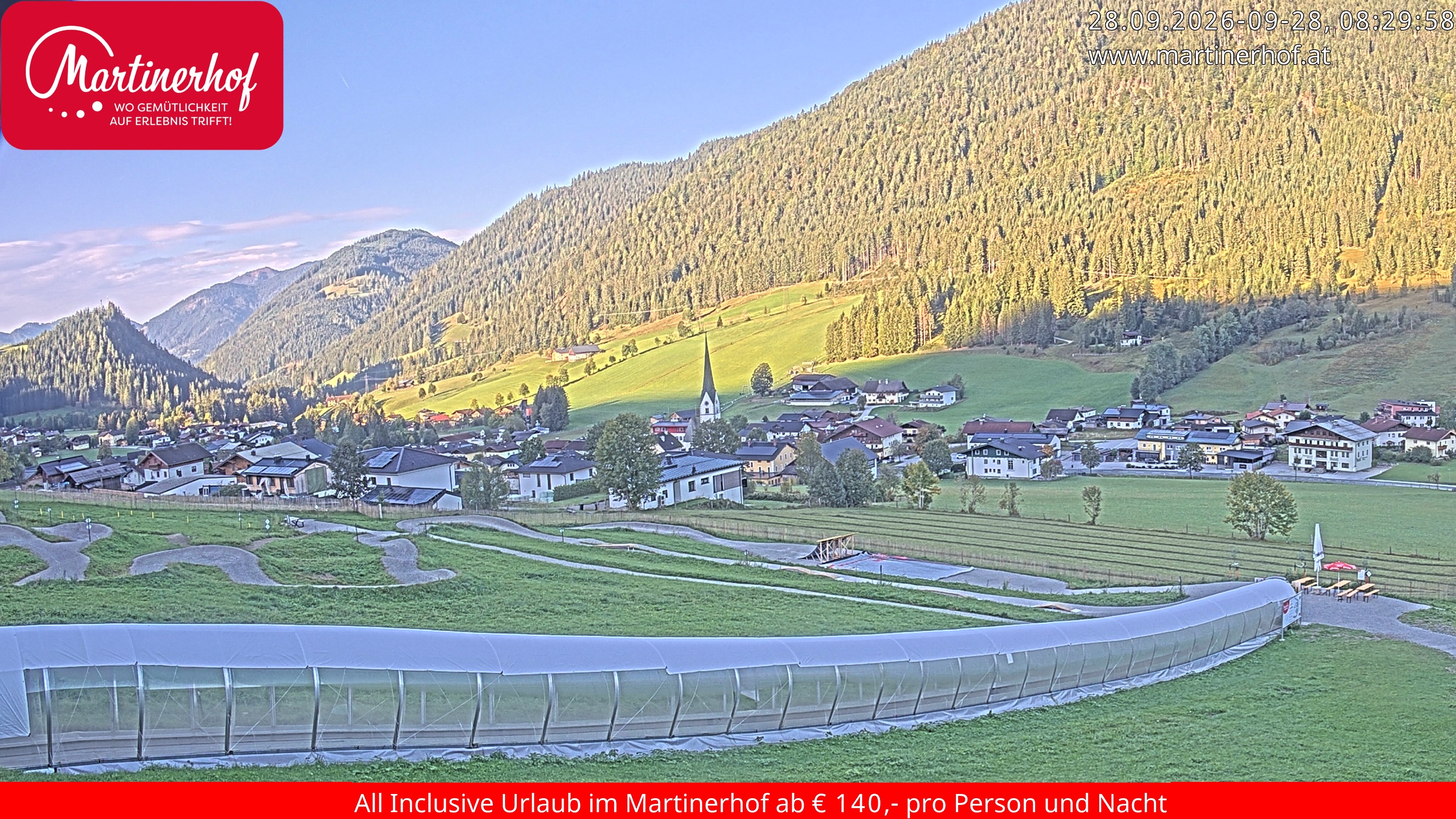 Archiv Foto Webcam Sicht auf St. Martin am Tennengebirge