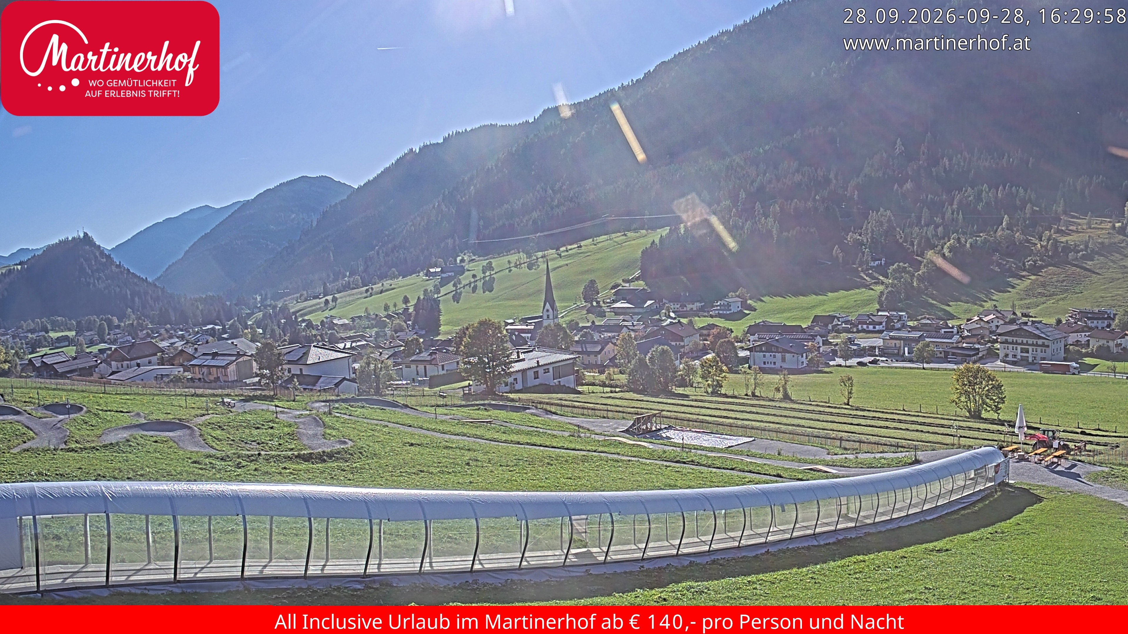 Archiv Foto Webcam Sicht auf St. Martin am Tennengebirge