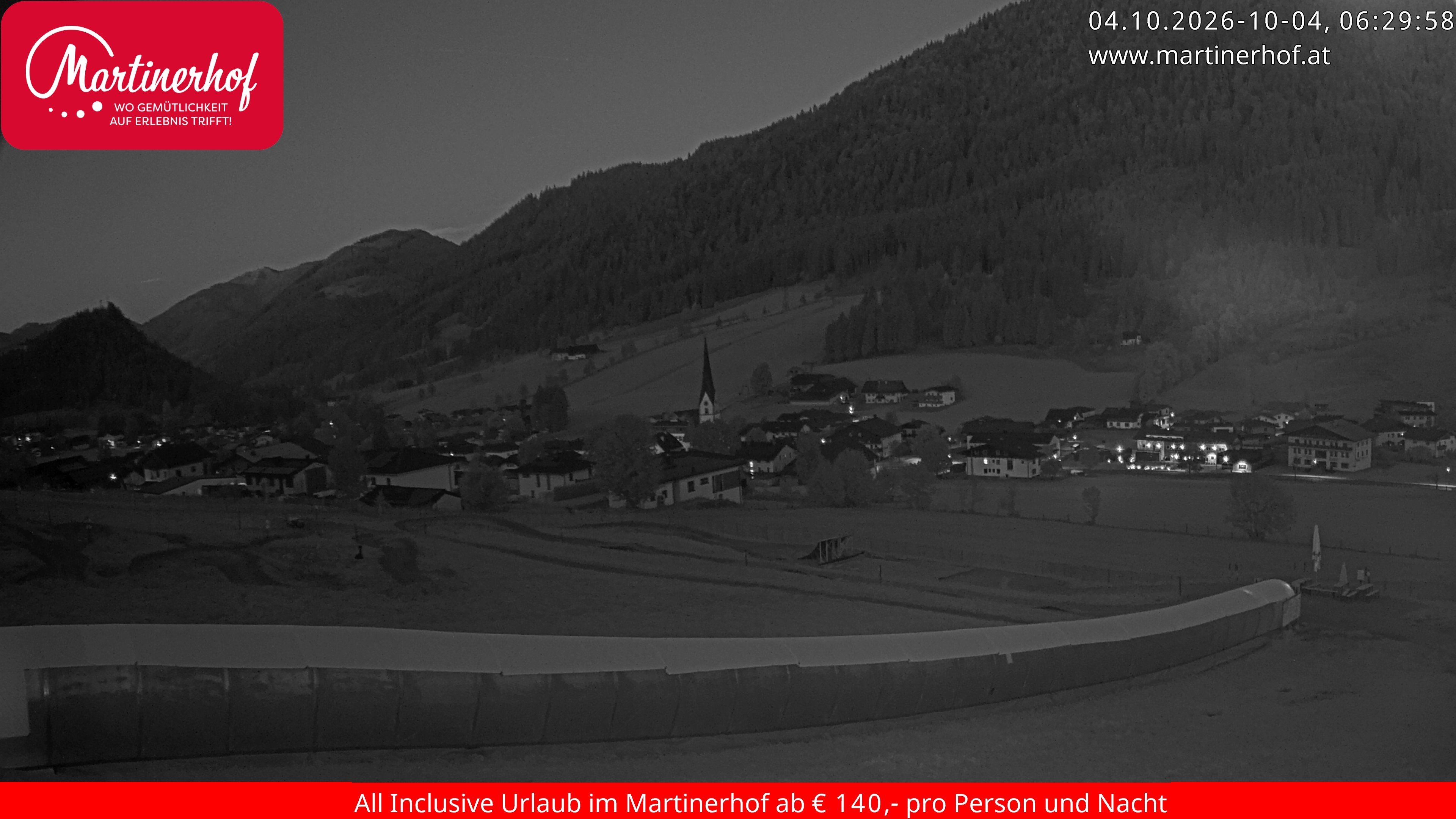 Archiv Foto Webcam Sicht auf St. Martin am Tennengebirge