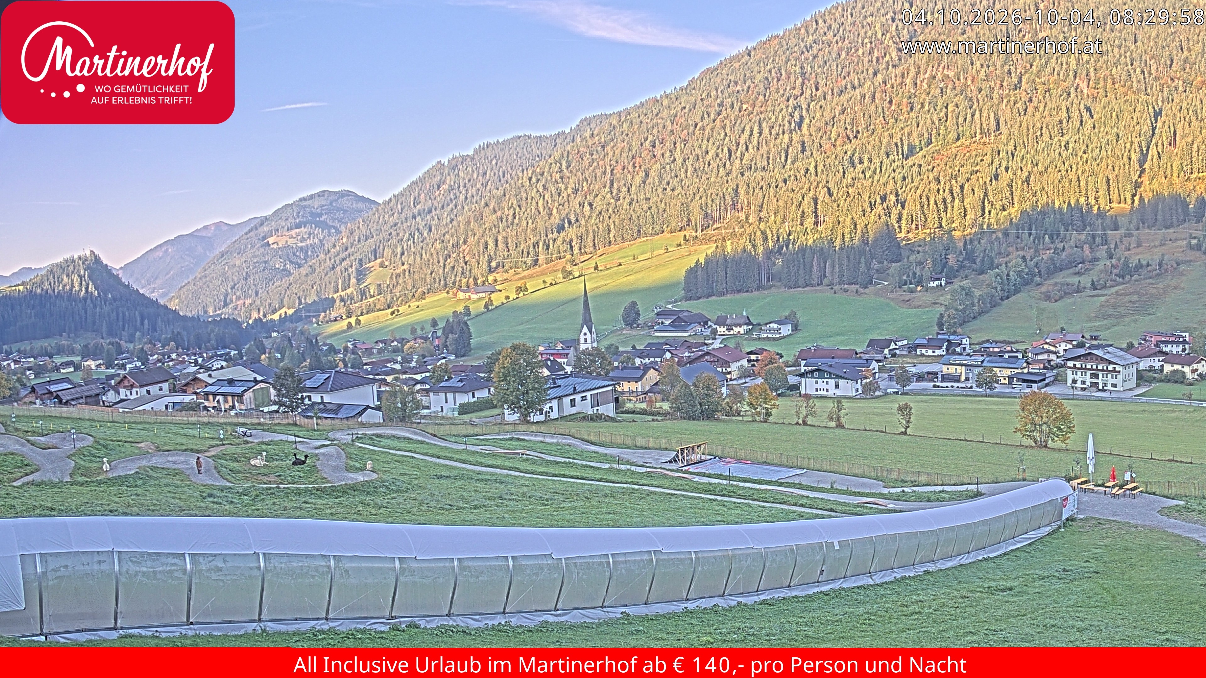 Archiv Foto Webcam Sicht auf St. Martin am Tennengebirge