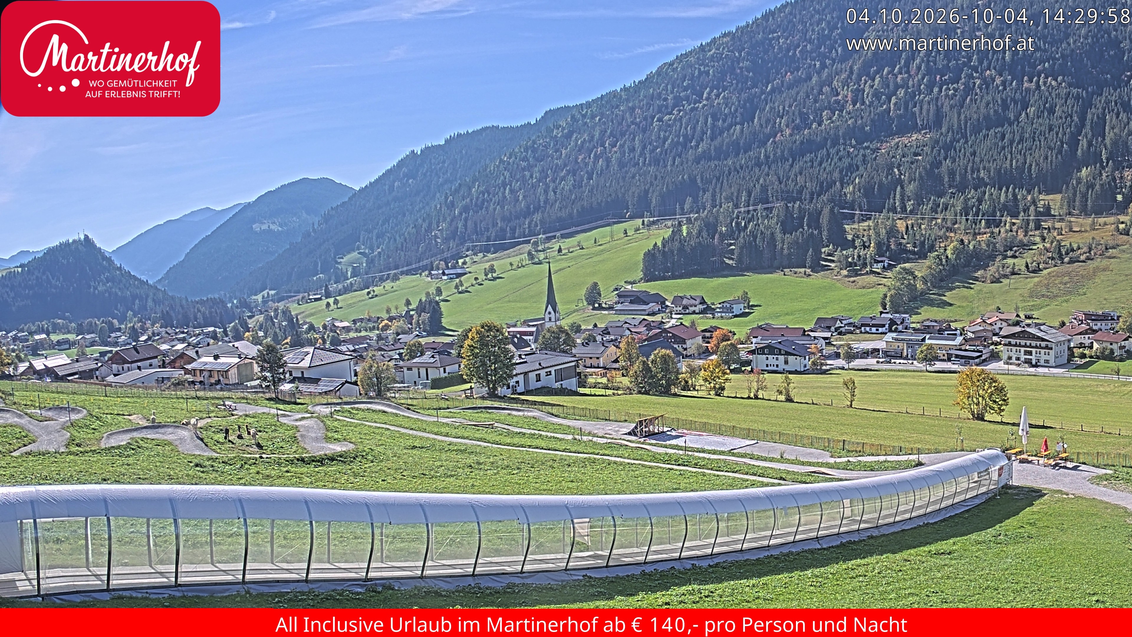 Archiv Foto Webcam Sicht auf St. Martin am Tennengebirge