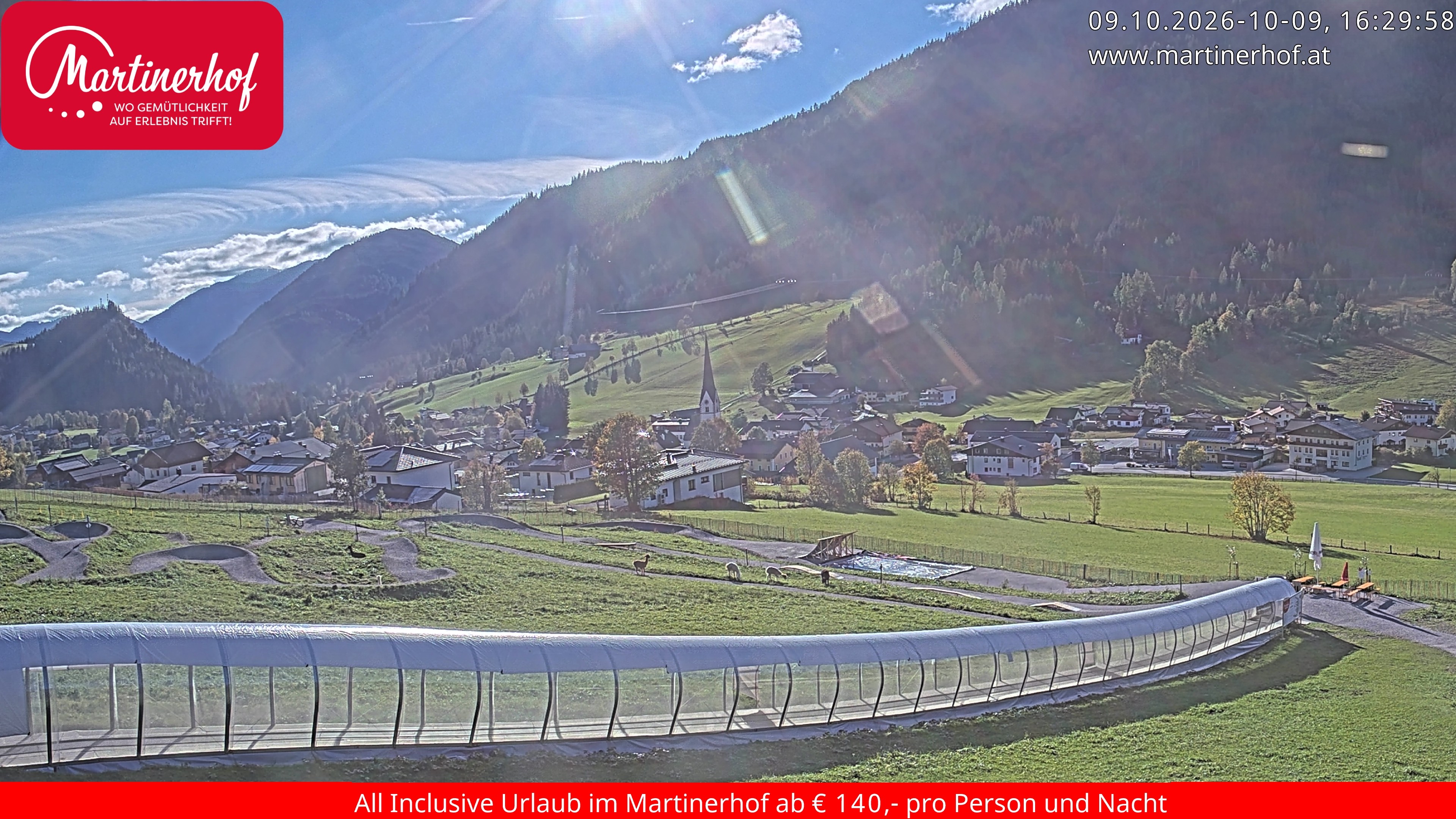 Archiv Foto Webcam Sicht auf St. Martin am Tennengebirge