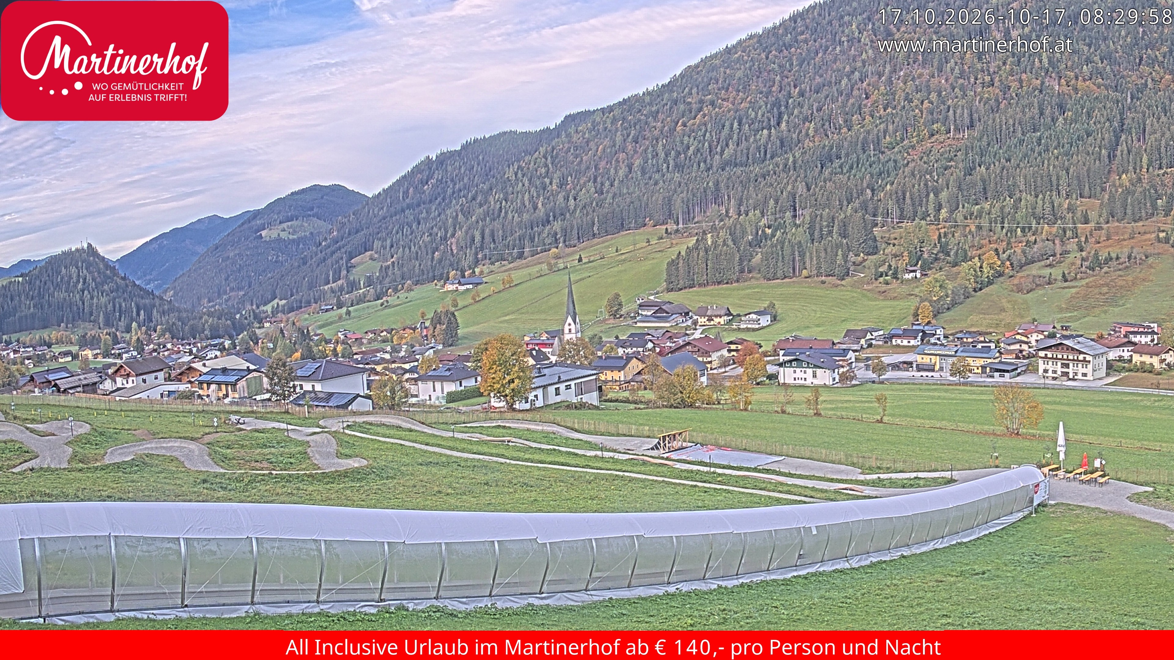 Archiv Foto Webcam Sicht auf St. Martin am Tennengebirge