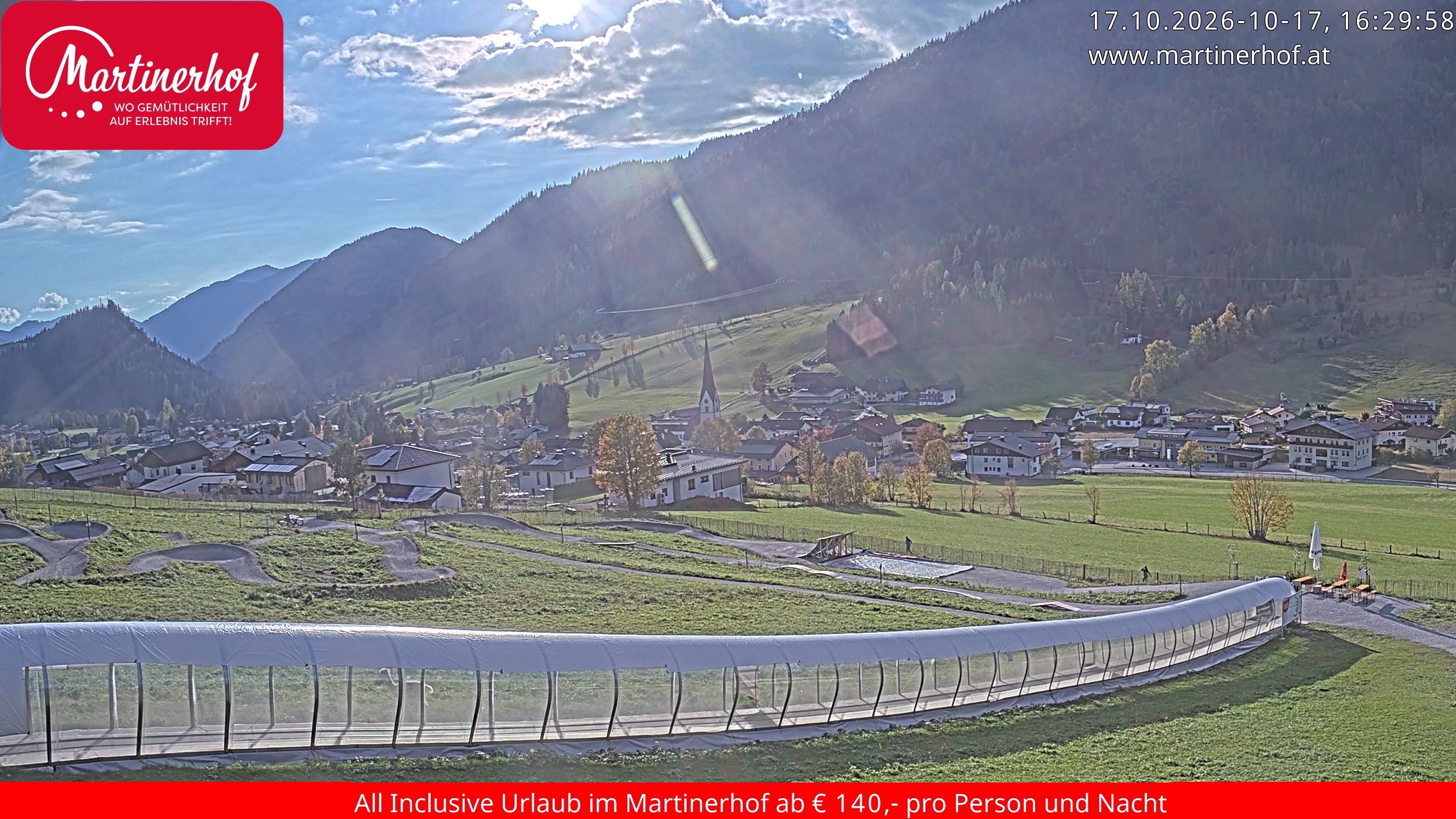 Archiv Foto Webcam Sicht auf St. Martin am Tennengebirge
