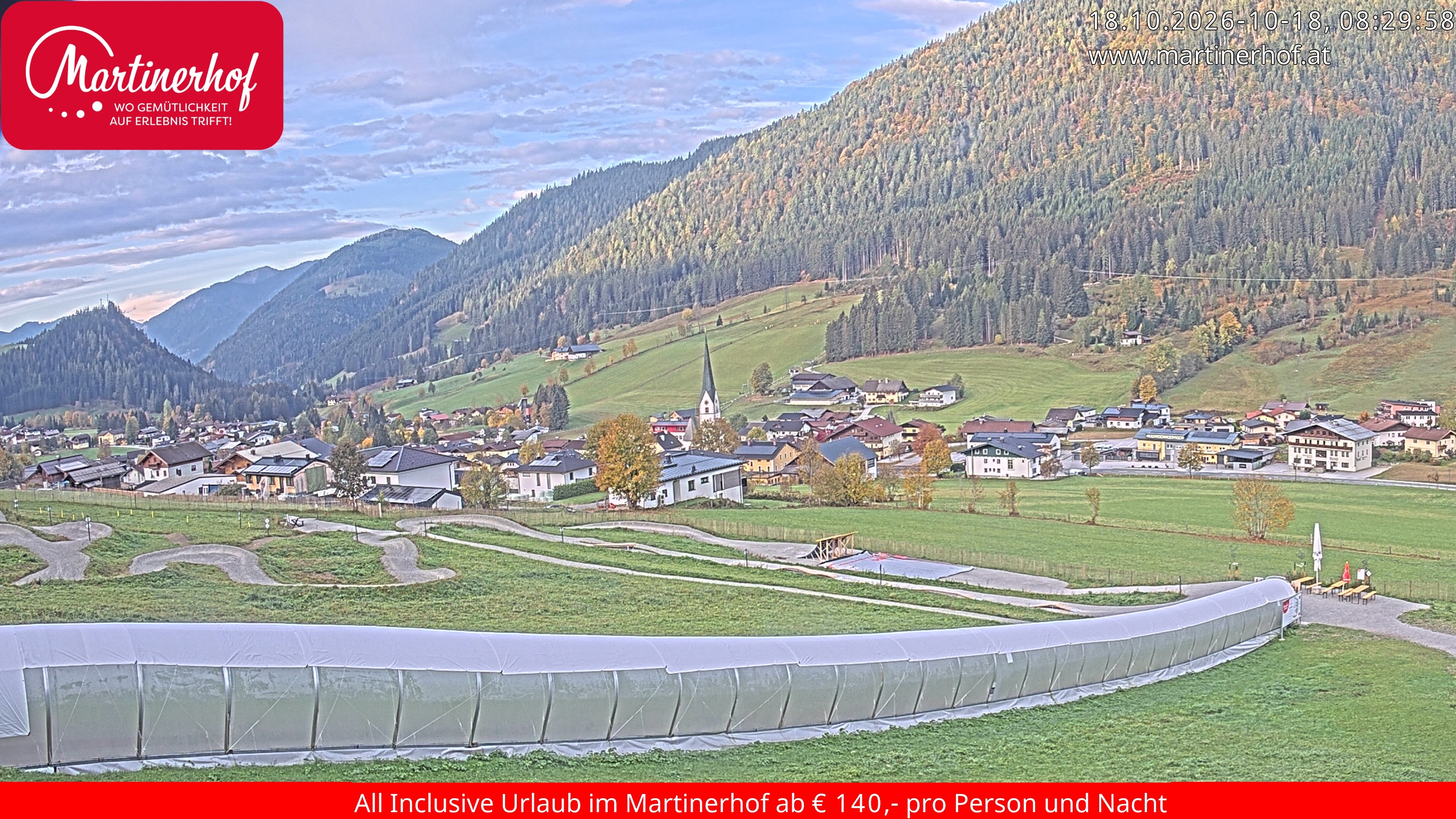 Archiv Foto Webcam Sicht auf St. Martin am Tennengebirge