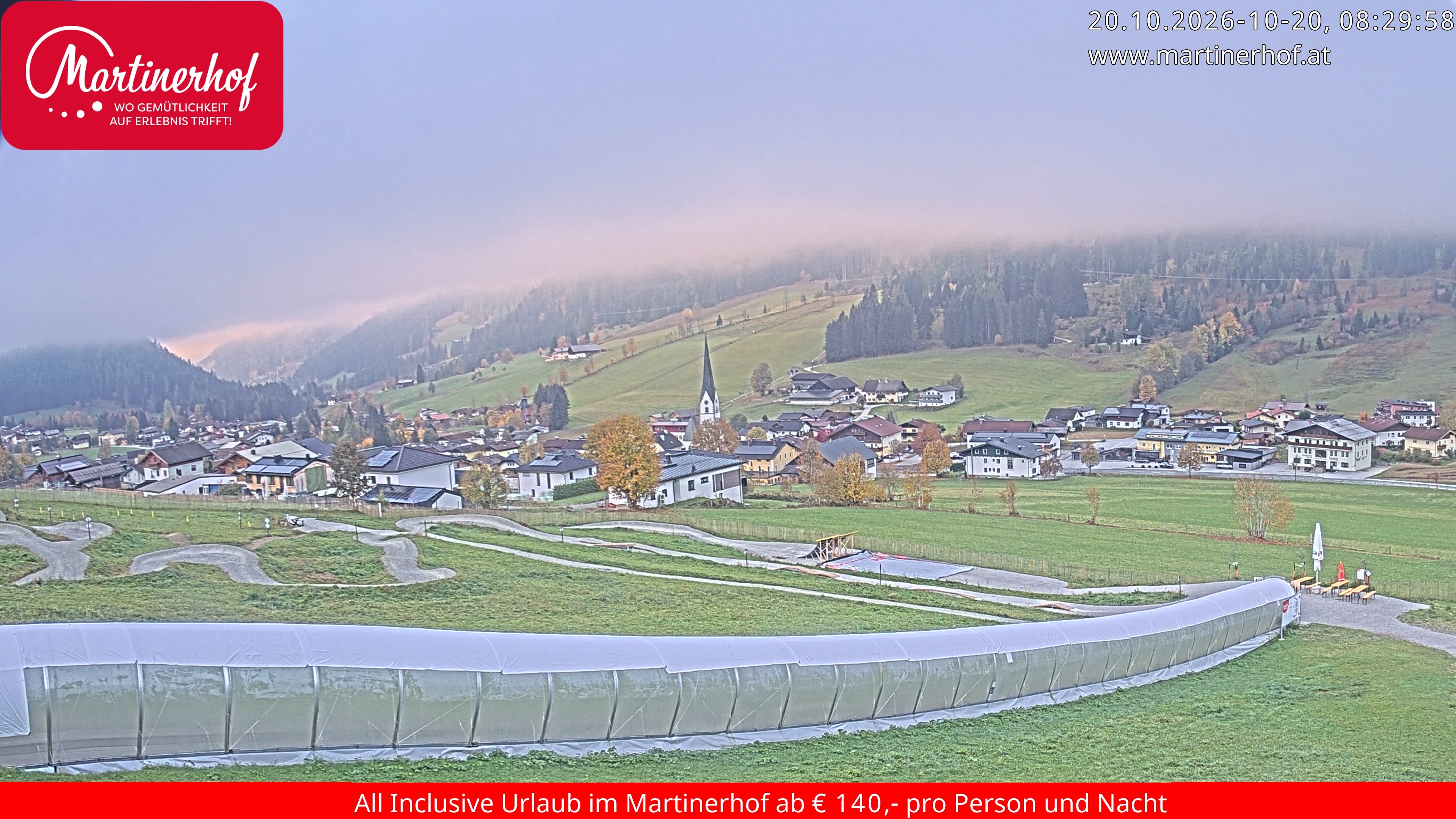Archiv Foto Webcam Sicht auf St. Martin am Tennengebirge