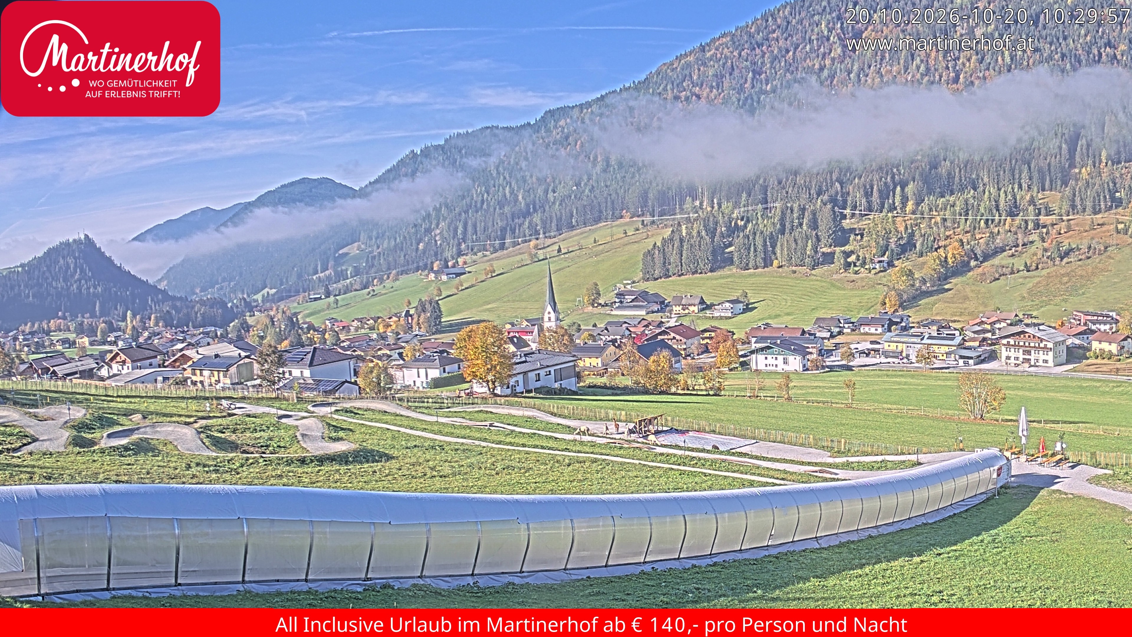 Archiv Foto Webcam Sicht auf St. Martin am Tennengebirge