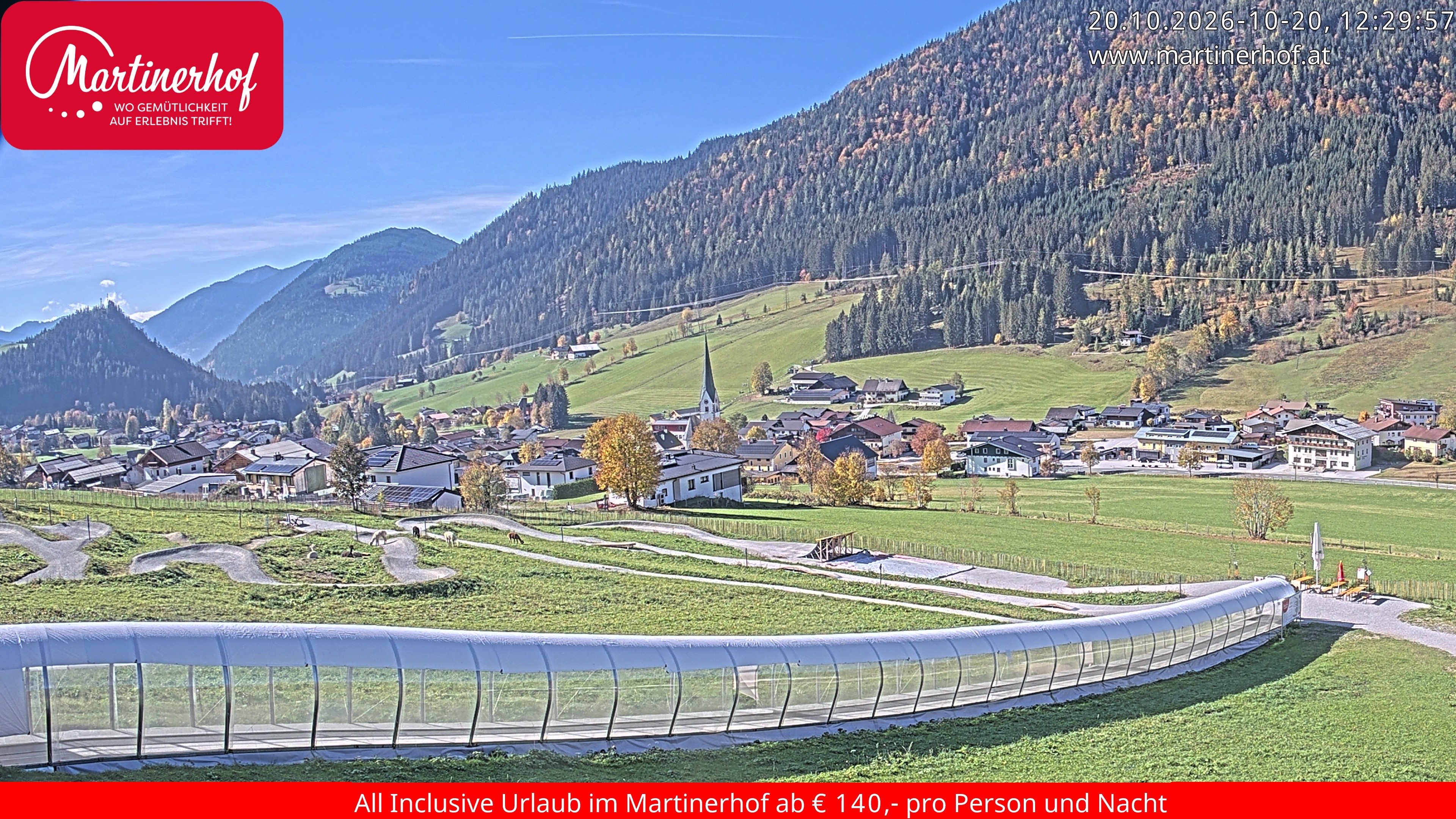Archiv Foto Webcam Sicht auf St. Martin am Tennengebirge
