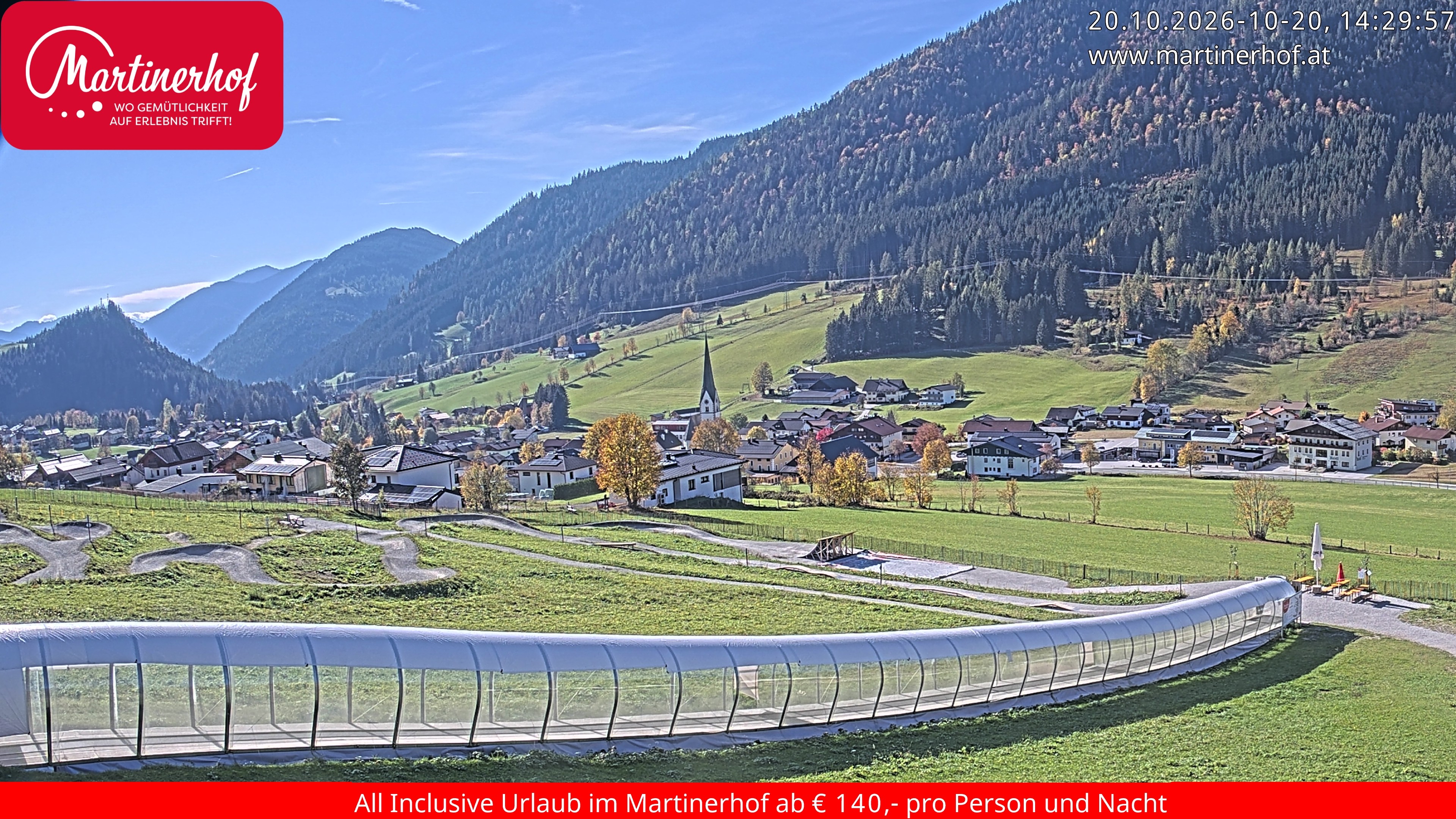 Archiv Foto Webcam Sicht auf St. Martin am Tennengebirge