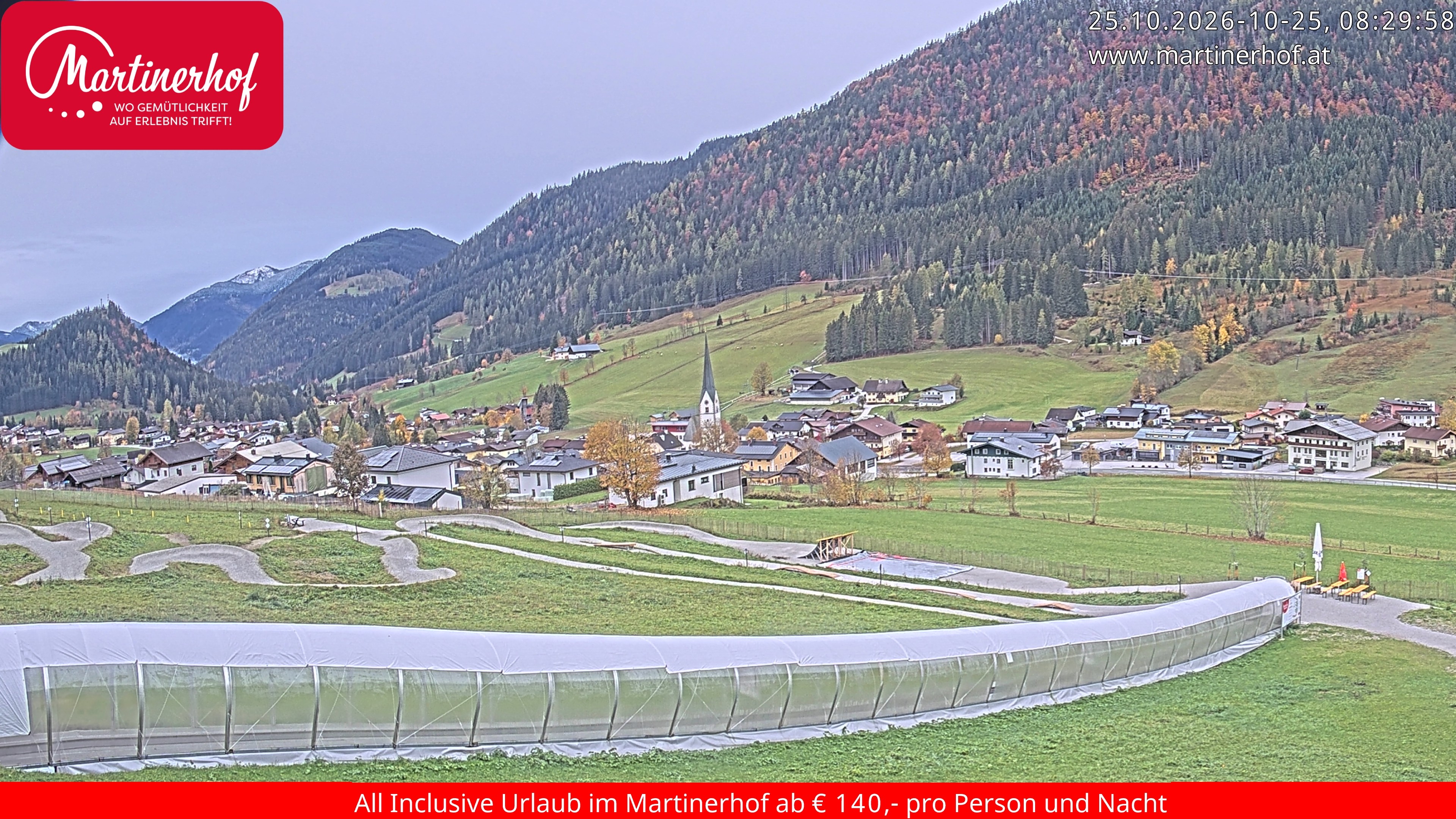 Archiv Foto Webcam Sicht auf St. Martin am Tennengebirge