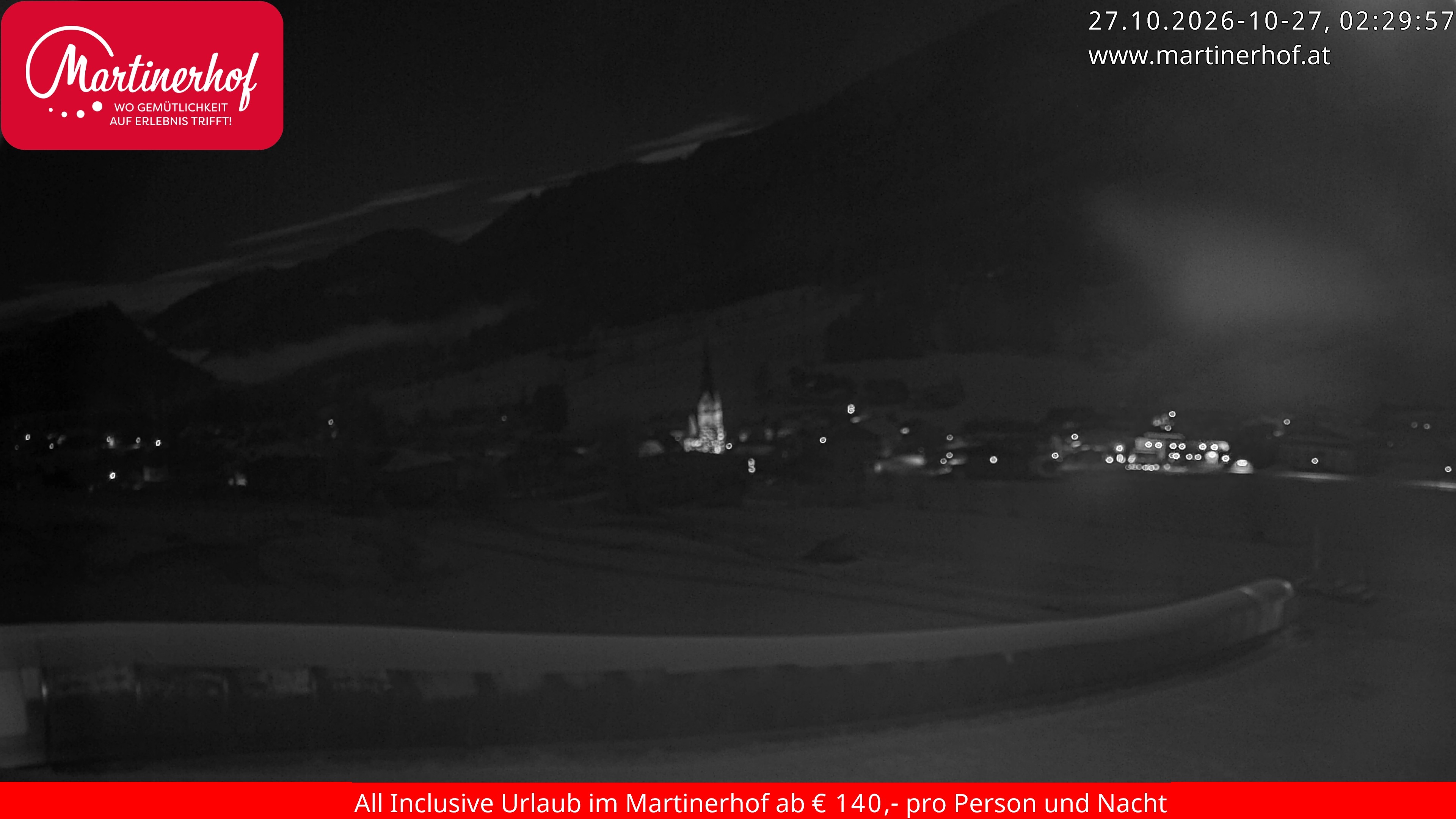 Archiv Foto Webcam Sicht auf St. Martin am Tennengebirge
