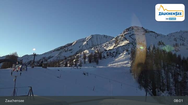 Archived image Webcam Zauchensee: Gamskogelhütte Restaurant