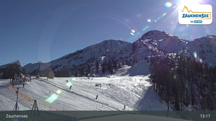 Archived image Webcam Zauchensee: Gamskogelhütte Restaurant