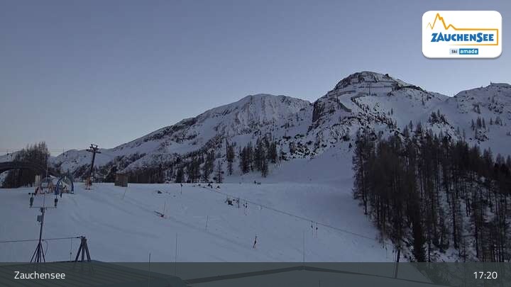 Archived image Webcam Zauchensee: Gamskogelhütte Restaurant