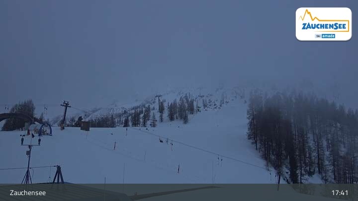 Archived image Webcam Zauchensee: Gamskogelhütte Restaurant