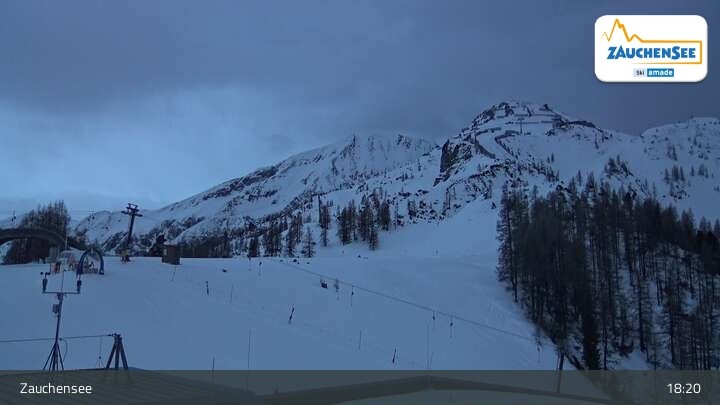 Archived image Webcam Zauchensee: Gamskogelhütte Restaurant