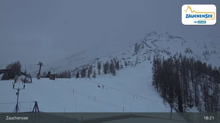 Archived image Webcam Zauchensee: Gamskogelhütte Restaurant