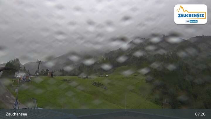 Archived image Webcam Zauchensee: Gamskogelhütte Restaurant