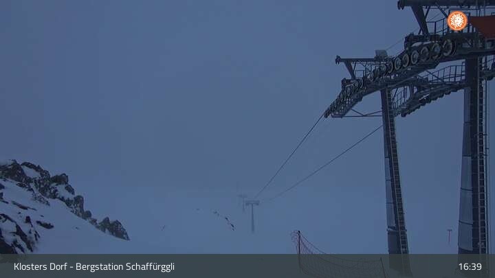 Archiv Foto Webcam Klosters Dorf: Bergstation Schaffürggli