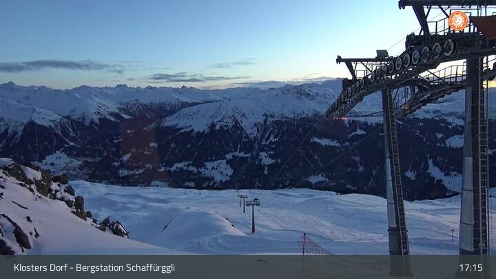 Archiv Foto Webcam Klosters Dorf: Bergstation Schaffürggli