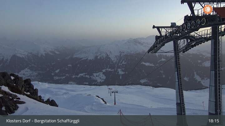 Archiv Foto Webcam Klosters Dorf: Bergstation Schaffürggli