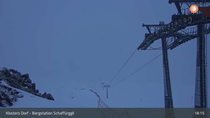 Archived image Webcam Klosters Village: Schaffürggli Top Station