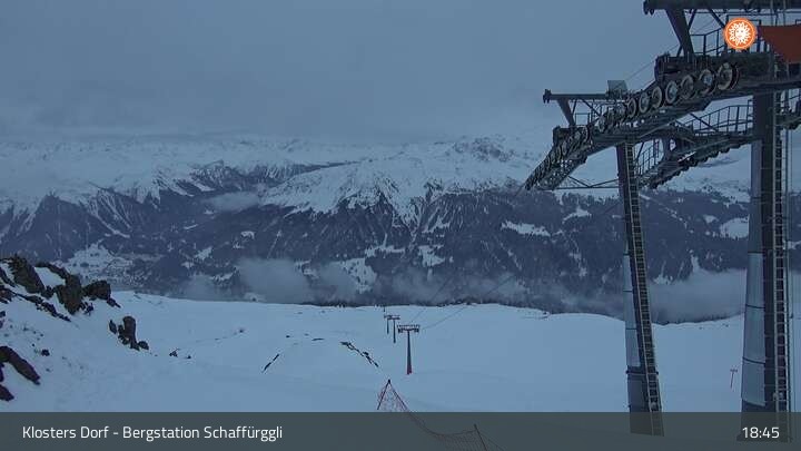 Archiv Foto Webcam Klosters Dorf: Bergstation Schaffürggli