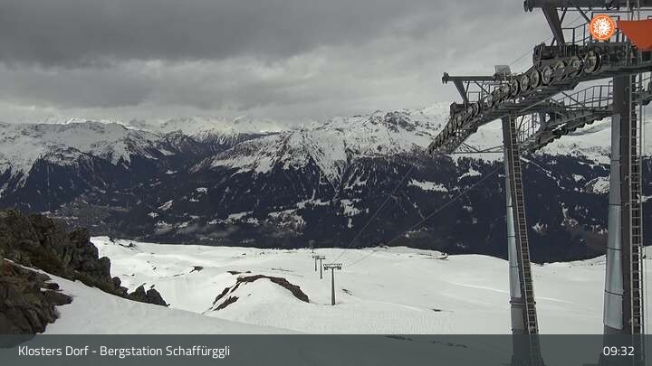Archiv Foto Webcam Klosters Dorf: Bergstation Schaffürggli