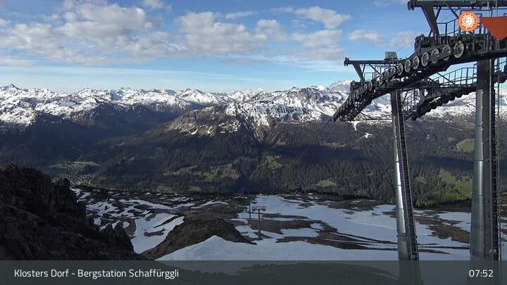 Archiv Foto Webcam Klosters Dorf: Bergstation Schaffürggli