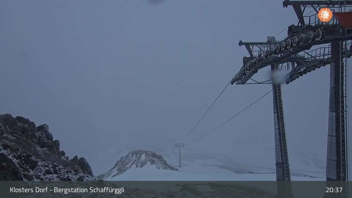 Archiv Foto Webcam Klosters Dorf: Bergstation Schaffürggli