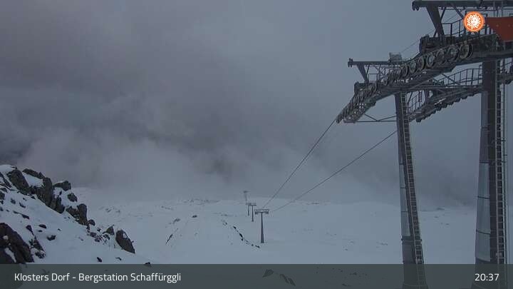Archiv Foto Webcam Klosters Dorf: Bergstation Schaffürggli