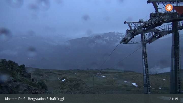 Archiv Foto Webcam Klosters Dorf: Bergstation Schaffürggli