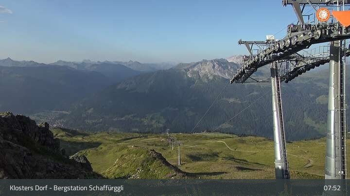 Archived image Webcam Klosters Village: Schaffürggli Top Station