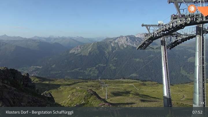 Archiv Foto Webcam Klosters Dorf: Bergstation Schaffürggli