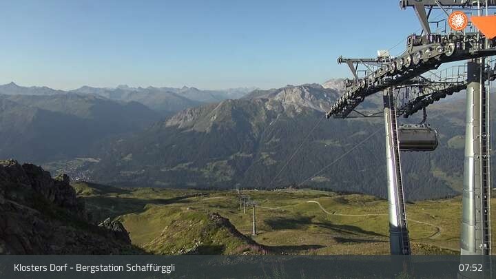 Archiv Foto Webcam Klosters Dorf: Bergstation Schaffürggli