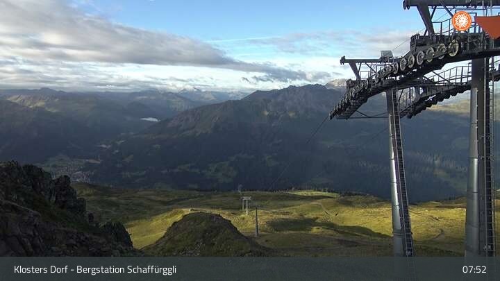 Archived image Webcam Klosters Village: Schaffürggli Top Station