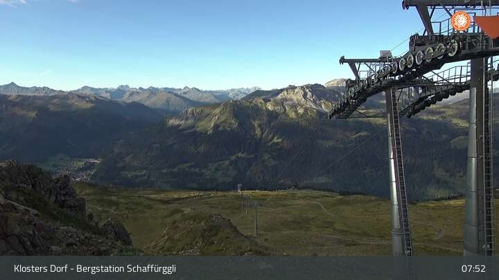 Archived image Webcam Klosters Village: Schaffürggli Top Station